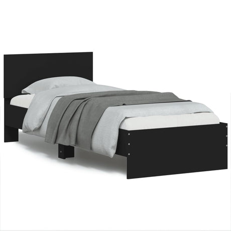 Bed Frame Without Mattress With Led Lights