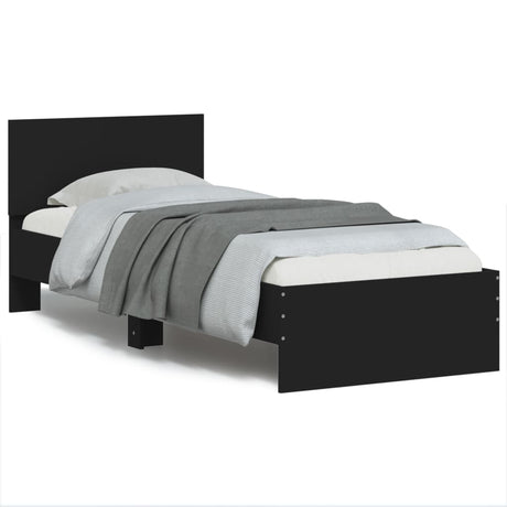 Bed Frame Without Mattress With Led Lights