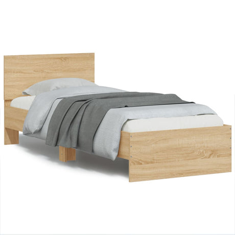 Bed Frame Without Mattress With Led Lights