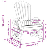 Garden Adirondack Solid Wood Fir