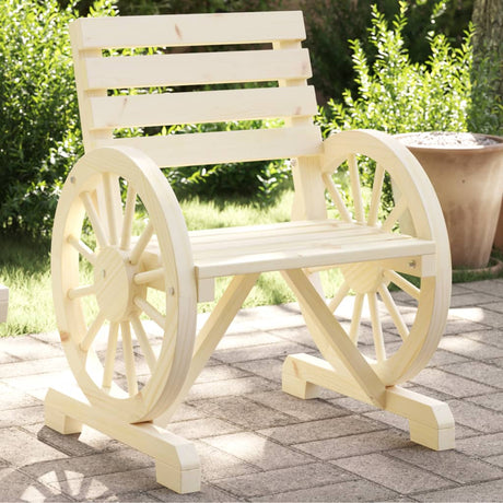 2 Piece Garden Lounge Set Solid Wood Fir