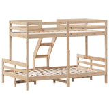 Bunk Bed Without Mattress 80X200/120X200 Cm Solid Wood