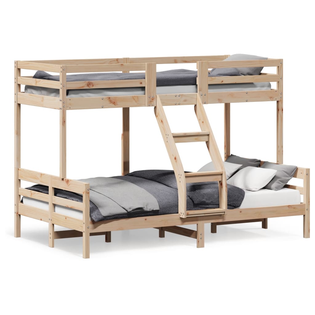 Bunk Bed Without Mattress 90X200/120X200 Cm Solid Wood