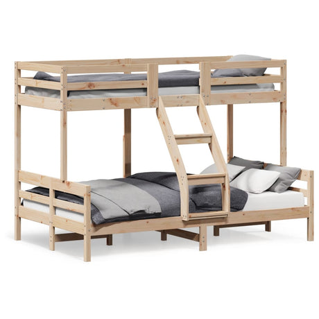 Bunk Bed Without Mattress 90X200/120X200 Cm Solid Wood