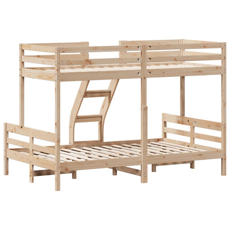 Bunk Bed Without Mattress 90X200/120X200 Cm Solid Wood