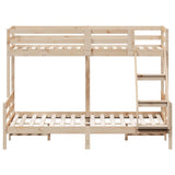 Bunk Bed Without Mattress 80X200/140X200 Cm Solid Wood