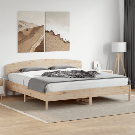 Bed Frame Without Mattress Solid Wood Pine