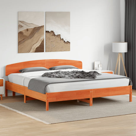 Bed Frame Without Mattress Solid Wood Pine