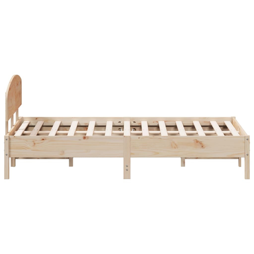 Bed Frame Without Mattress Solid Wood Pine