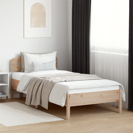 Bed Frame Without Mattress Solid Wood Pine