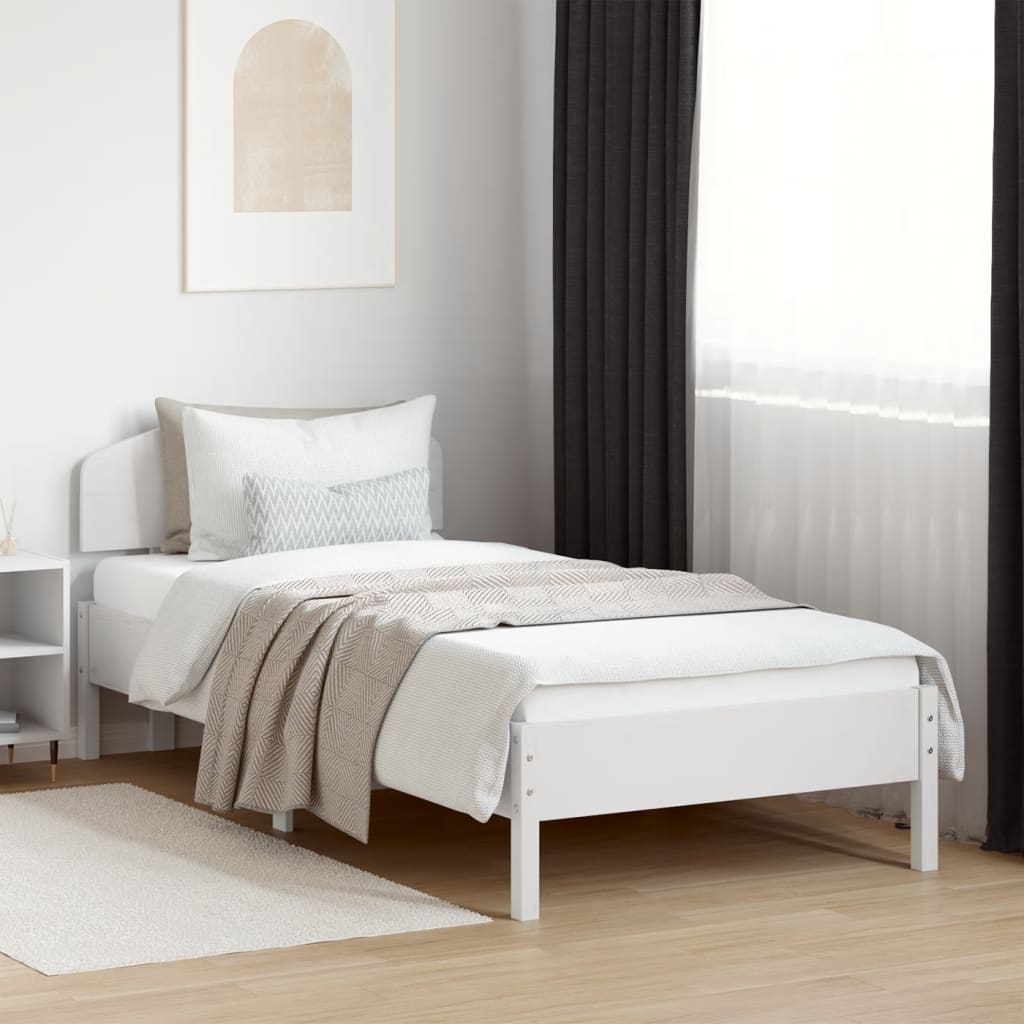Bed Frame Without Mattress Solid Wood Pine