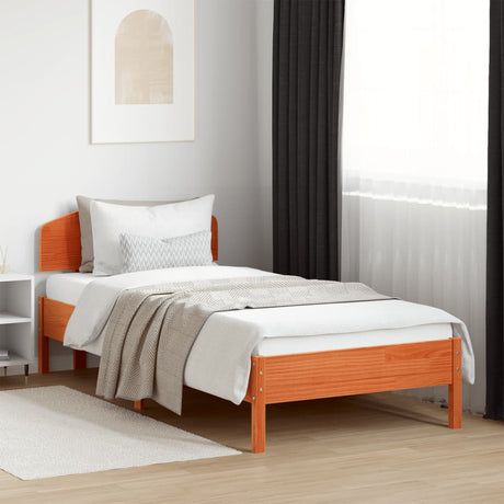 Bed Frame Without Mattress Solid Wood Pine