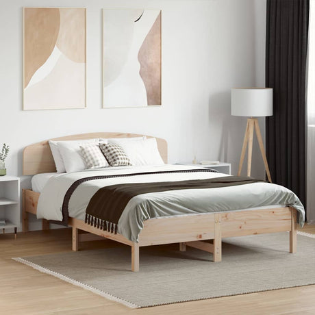 Bed Frame Without Mattress Solid Wood Pine