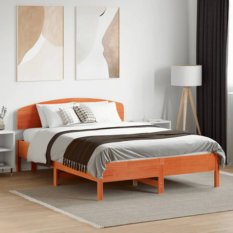 Bed Frame Without Mattress Solid Wood Pine