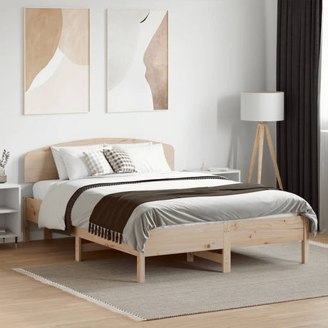 Bed Frame Without Mattress Solid Wood Pine