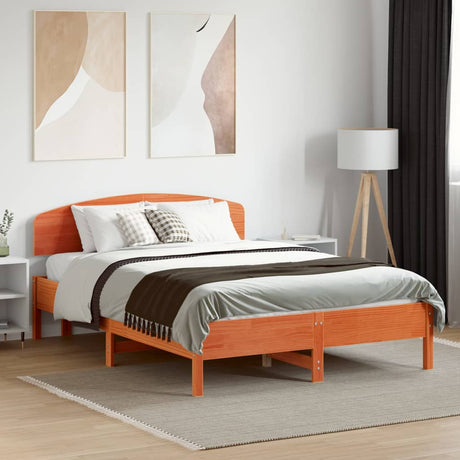 Bed Frame Without Mattress Solid Wood Pine