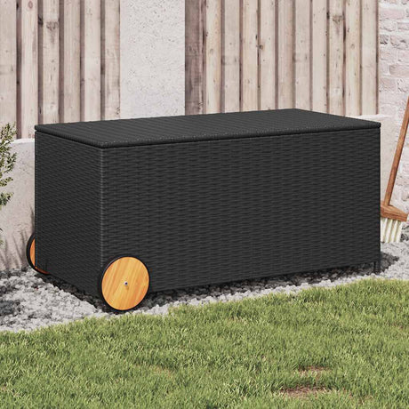 Garden Storage Box Poly Rattan
