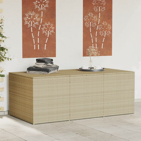 Garden Storage Box Poly Rattan