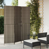 Room Divider 4 Panels Poly Rattan