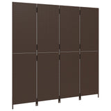 Room Divider 4 Panels Poly Rattan