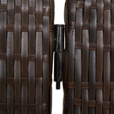 Room Divider 4 Panels Poly Rattan