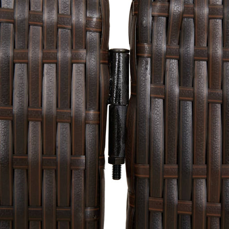 Room Divider 4 Panels Poly Rattan