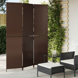 Room Divider 4 Panels Poly Rattan