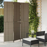 Room Divider 4 Panels Poly Rattan