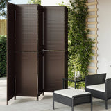 Room Divider 4 Panels Poly Rattan