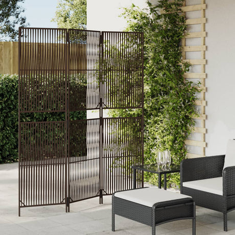 Room Divider 4 Panels Poly Rattan