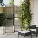 Room Divider 4 Panels Poly Rattan