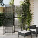 Room Divider 4 Panels Poly Rattan