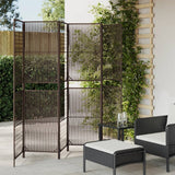 Room Divider 4 Panels Poly Rattan