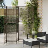 Room Divider 4 Panels Poly Rattan