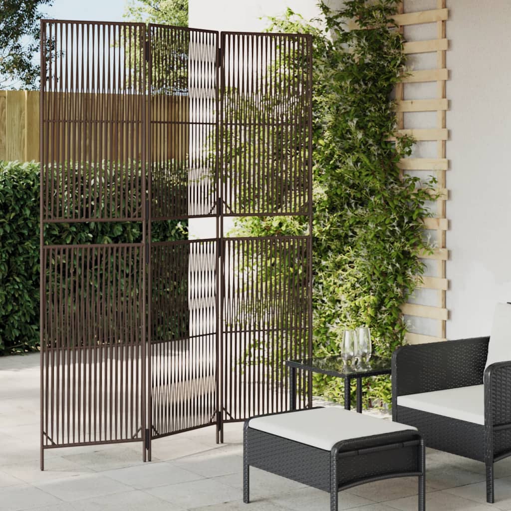 Room Divider 4 Panels Poly Rattan