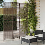 Room Divider 4 Panels Poly Rattan