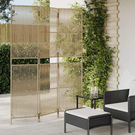 Room Divider 4 Panels Poly Rattan
