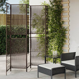 Room Divider 4 Panels Poly Rattan
