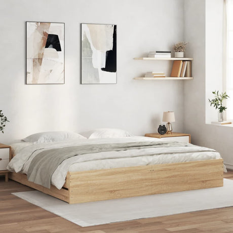 Bed Frame With Drawers Without Mattress Super King