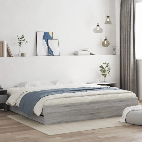 Bed Frame With Drawers Without Mattress Super King