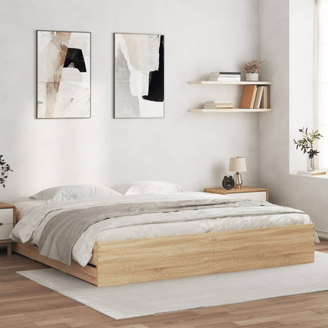 Bed Frame With Drawers Without Mattress Super King