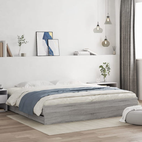 Bed Frame With Drawers Without Mattress Super King
