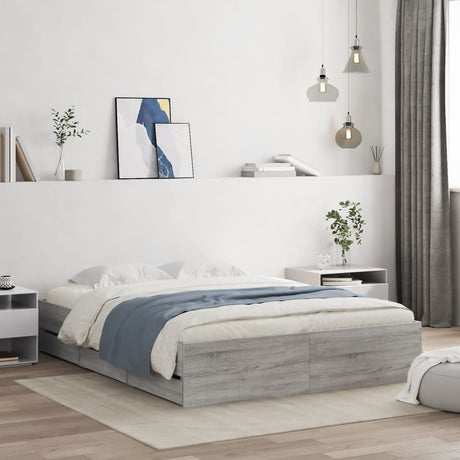 Bed Frame With Drawers Without Mattress Super King