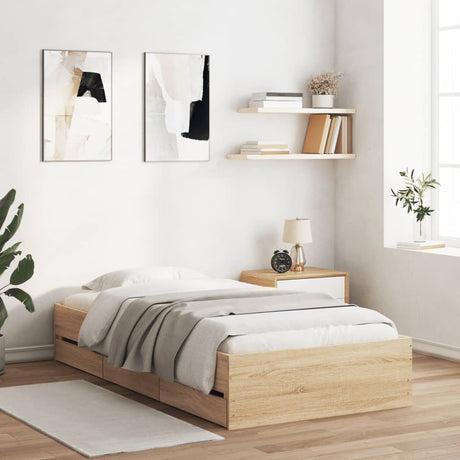 Bed Frame With Drawers Without Mattress Super King