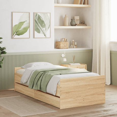 Bed Frame With Drawers Without Mattress Single