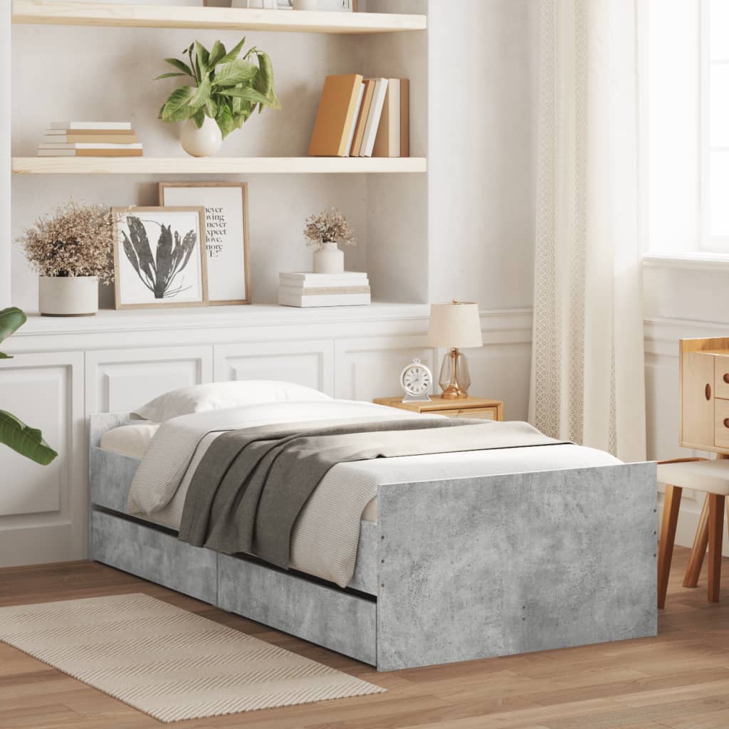Bed Frame With Drawers Without Mattress Single