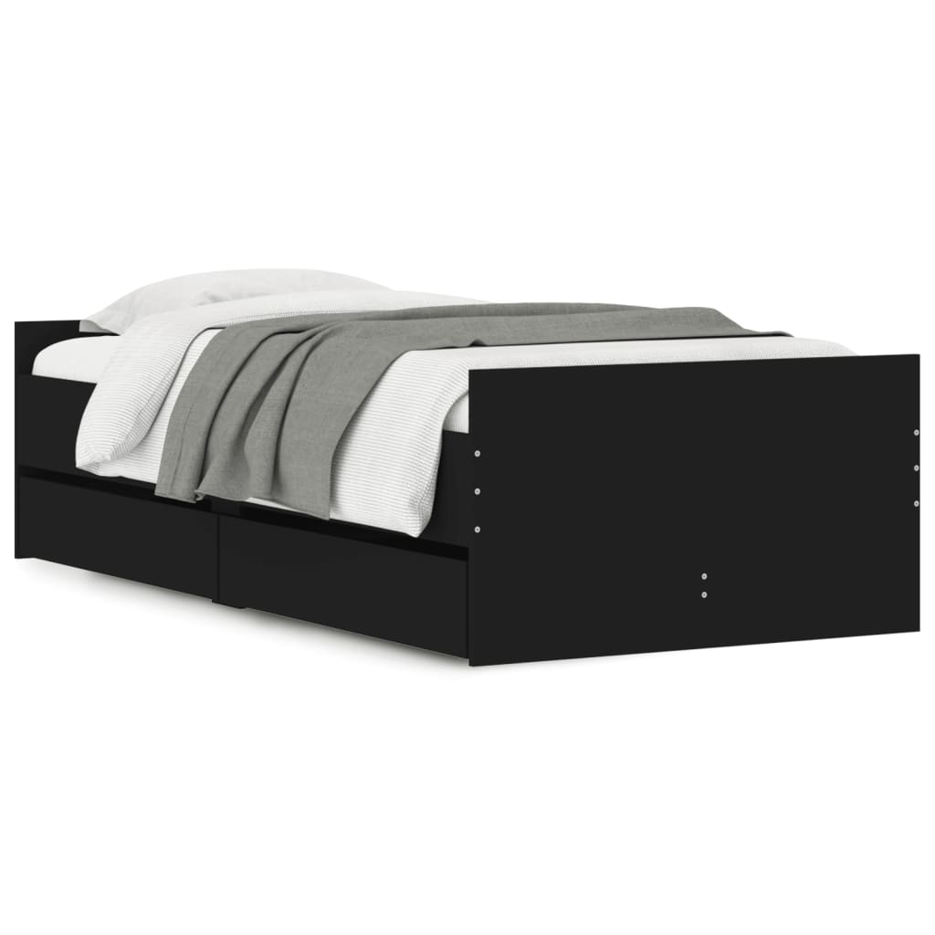 Bed Frame With Drawers Without Mattress Single