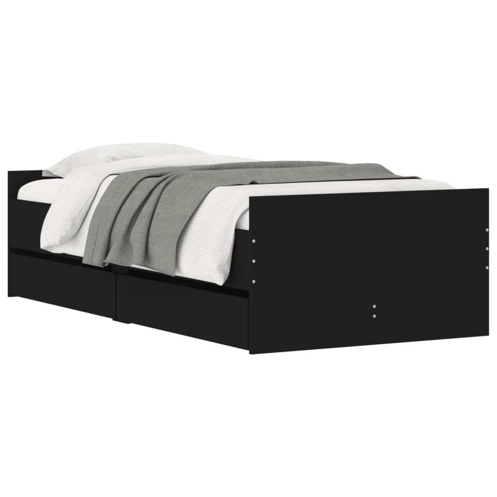 Bed Frame With Drawers Without Mattress Single