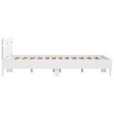 Bed Frame without Mattress White 150x200 cm King Size