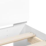Bed Frame without Mattress White 150x200 cm King Size